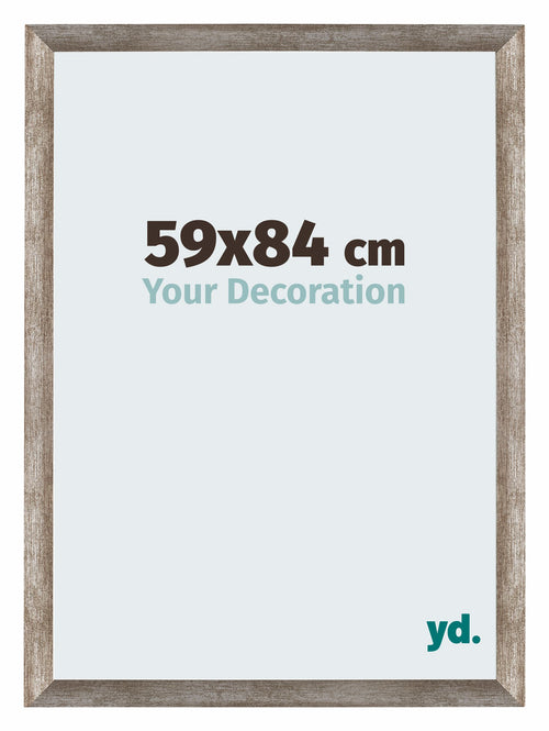 Mura MDF Photo Frame 59x84cm Metal Vintage Front Size | Yourdecoration.co.uk
