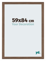 Mura MDF Photo Frame 59x84cm Walnut Dark Front Size | Yourdecoration.co.uk