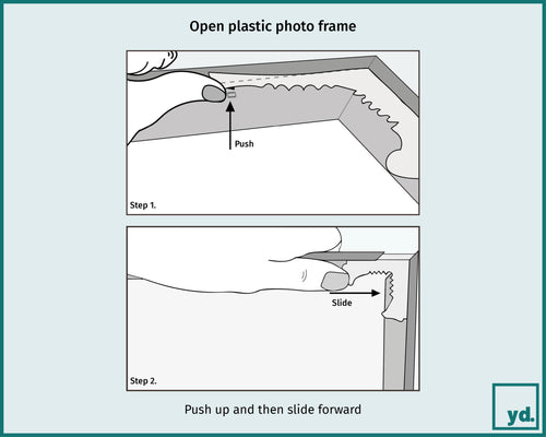 How to open a Plastic Photo Frame | Yourdecoration.co.uk
