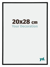 Annecy Plastic Photo Frame 20x28cm Black High Gloss Size | Yourdecoration.co.uk