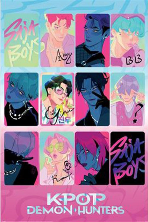 Poster K Pop Demon Hunters Light And Dark 61x91 5cm PP2510670 | Yourdecoration.co.uk