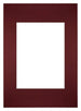 Passe-Partout Photo Frame Size 20x28 cm - Photo Size 13x18 cm - Wine Red