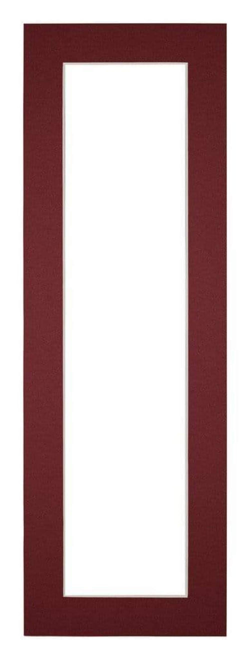 Passe-Partout Photo Frame Size 20x60 cm - Photo Size 10x30 cm - Wine Red