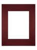 Passe-Partout Photo Frame Size 24x30 cm - Photo Size 15x20 cm - Wine Red