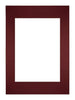 Passe-Partout Photo Frame Size 29,7x42 cm A3 - Photo Size 21x29,7 cm - Wine Red