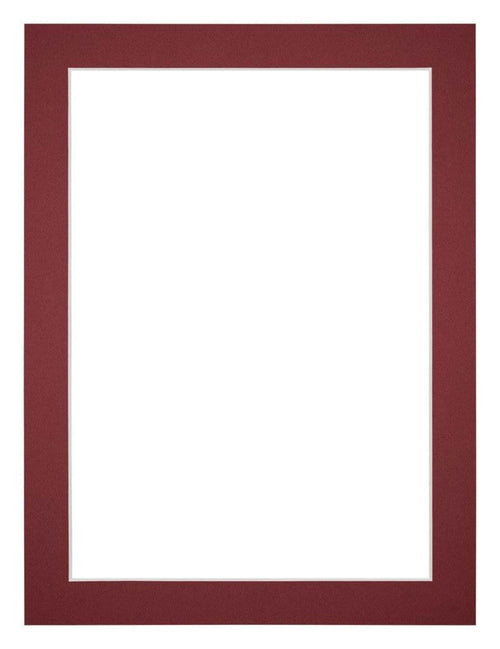 Passe-Partout Photo Frame Size 36x48 cm - Photo Size 30x40 cm - Wine Red