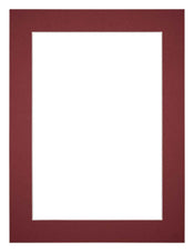 Passe-Partout Photo Frame Size 45x60 cm - Photo Size 40x50 cm - Wine Red