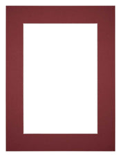 Passe-Partout Photo Frame Size 45x60 cm - Photo Size 35x50 cm - Wine Red