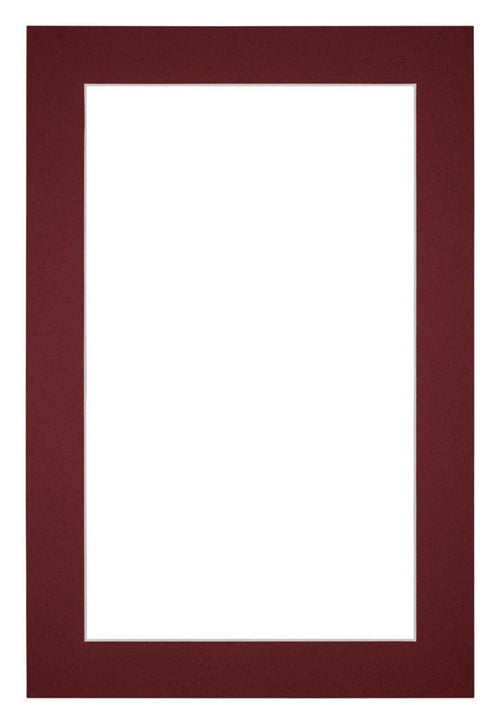 Passe-Partout Photo Frame Size 62x93 cm - Photo Size 55x85 cm - Wine Red