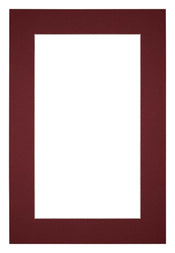 Passe-Partout Photo Frame Size 60x90 cm - Photo Size 50x80 cm - Wine Red