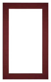 Passe-Partout Photo Frame Size 30x50 cm - Photo Size 20x30 cm - Wine Red