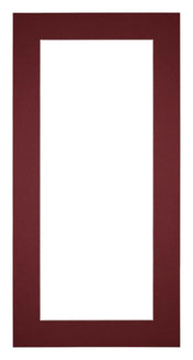 Passe-Partout Photo Frame Size 30x60 cm - Photo Size 20x50 cm - Wine Red