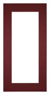 Passe-Partout Photo Frame Size 50x100 cm - Photo Size 40x80 cm - Wine Red