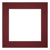 Passe-Partout Photo Frame Size 25x25 cm - Photo Size 13x13 cm - Wine Red