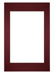 Passe-Partout Photo Frame Size 40x60 cm - Photo Size 30x45 cm - Wine Red