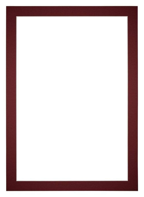 Passe-Partout Photo Frame Size 50x75 cm - Photo Size 45x65 cm - Wine Red
