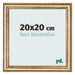 Photo Frame 20x20cm Gold Antique MDF Lazio Front Size | Yourdecoration.co.uk