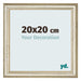 Photo Frame 20x20cm Metallic Gloss MDF Lazio Front Size | Yourdecoration.co.uk