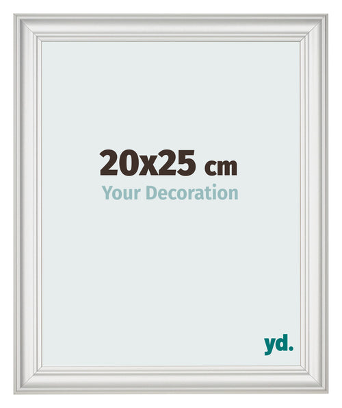 Photo Frame 20x25cm White Swept MDF Lazio Front Size | Yourdecoration.co.uk