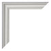 Photo Frame 20x28cm Silver Matte MDF Lazio Detail Corner | Yourdecoration.co.uk