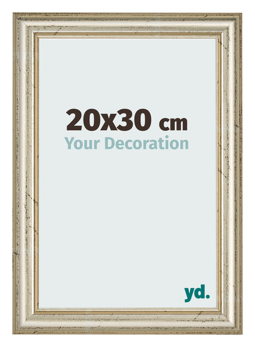 Photo Frame 20x30cm Metallic Gloss MDF Lazio Front Size | Yourdecoration.co.uk