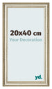 Photo Frame 20x40cm Metallic Gloss MDF Lazio Front Size | Yourdecoration.co.uk
