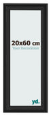 Photo Frame 20x60cm Black Woodgrain MDF Lazio Front Size | Yourdecoration.co.uk
