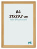 Photo Frame 21x29 7cm A4 Pine Woodgrain MDF Lazio Front Size | Yourdecoration.co.uk