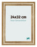Photo Frame 24x32cm Gold Antique MDF Lazio Front Size | Yourdecoration.co.uk