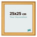 Photo Frame 25x25cm Gold Matte MDF Lazio Front Size | Yourdecoration.co.uk