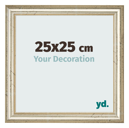 Photo Frame 25x25cm Metallic Gloss MDF Lazio Front Size | Yourdecoration.co.uk
