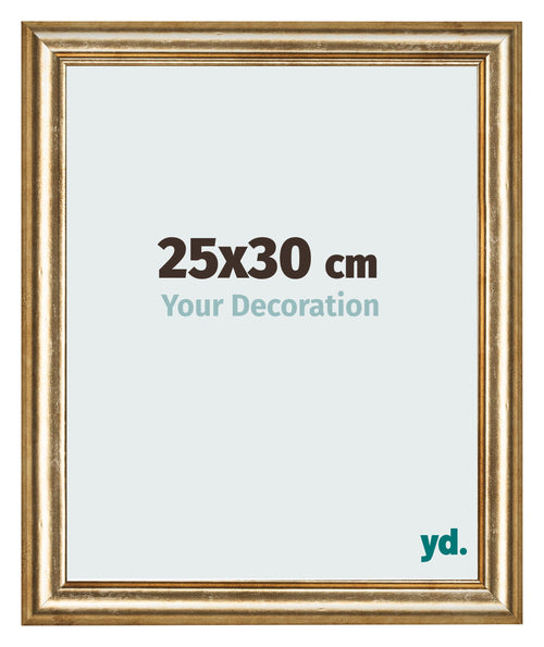 Photo Frame 25x30cm Gold Antique MDF Lazio Front Size | Yourdecoration.co.uk