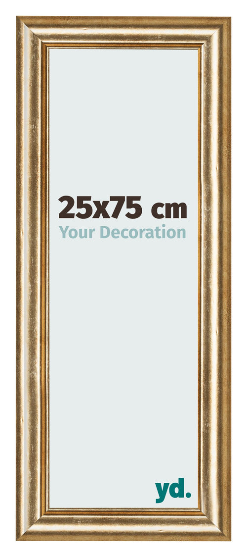 Photo Frame 25x75cm Gold Antique MDF Lazio Front Size | Yourdecoration.co.uk