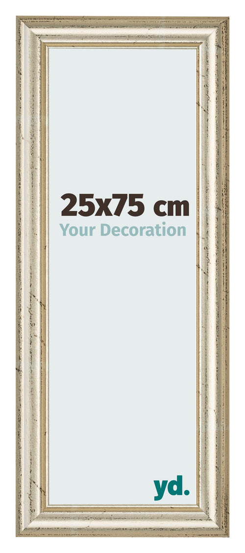 Photo Frame 25x75cm Metallic Gloss MDF Lazio Front Size | Yourdecoration.co.uk