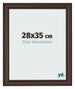 Photo Frame 28x35cm Oak Dark MDF Lazio Front Size | Yourdecoration.co.uk