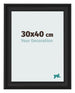 Photo Frame 30x40cm Black Woodgrain MDF Lazio Front Size | Yourdecoration.co.uk