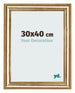 Photo Frame 30x40cm Gold Antique MDF Lazio Front Size | Yourdecoration.co.uk