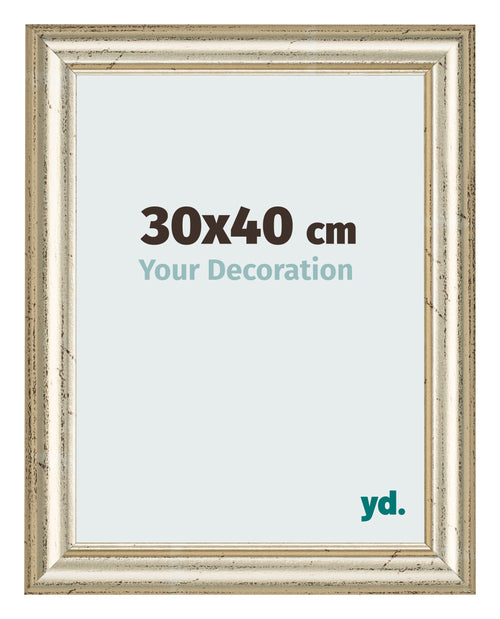 Photo Frame 30x40cm Metallic Gloss MDF Lazio Front Size | Yourdecoration.co.uk