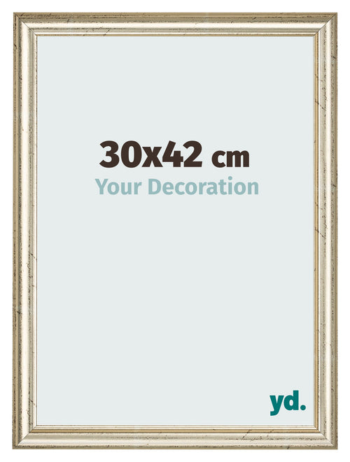 Photo Frame 30x42cm Metallic Gloss MDF Lazio Front Size | Yourdecoration.co.uk