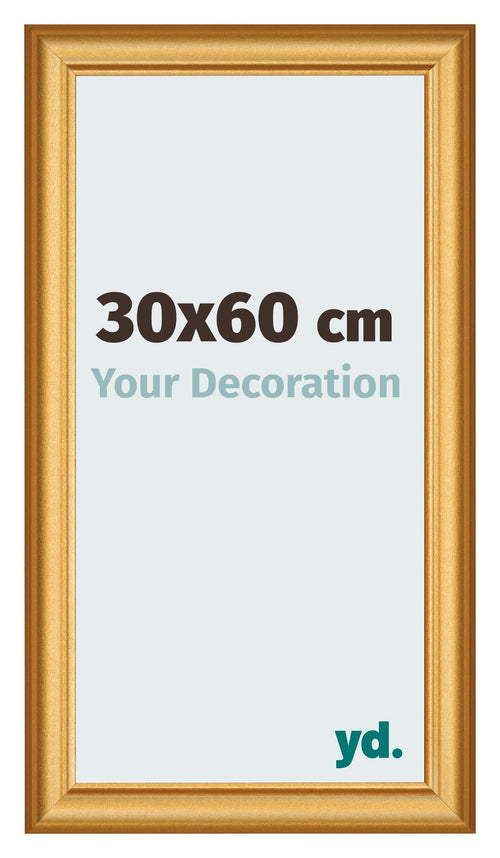 Photo Frame 30x60cm Gold Matte MDF Lazio Front Size | Yourdecoration.co.uk