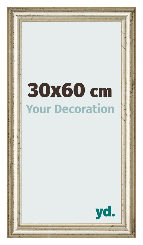 Photo Frame 30x60cm Metallic Gloss MDF Lazio Front Size | Yourdecoration.co.uk