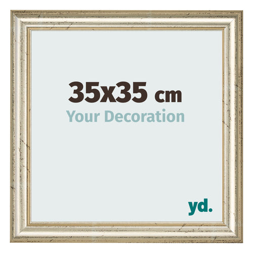 Photo Frame 35x35cm Metallic Gloss MDF Lazio Front Size | Yourdecoration.co.uk