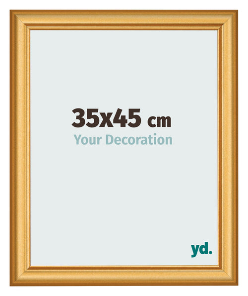 Photo Frame 35x45cm Gold Matte MDF Lazio Front Size | Yourdecoration.co.uk
