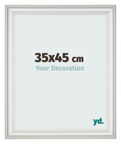Photo Frame 35x45cm White Swept MDF Lazio Front Size | Yourdecoration.co.uk