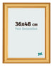 Photo Frame 36x48cm Gold Matte MDF Lazio Front Size | Yourdecoration.co.uk