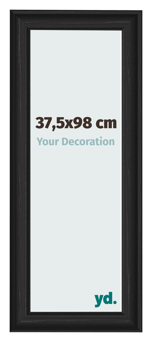 Photo Frame 37 5x98cm Black Woodgrain MDF Lazio Front Size | Yourdecoration.co.uk