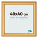 Photo Frame 40x40cm Gold Matte MDF Lazio Front Size | Yourdecoration.co.uk