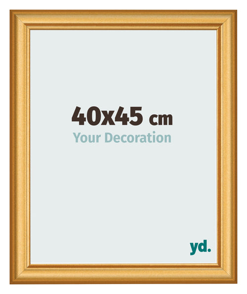 Photo Frame 40x45cm Gold Matte MDF Lazio Front Size | Yourdecoration.co.uk