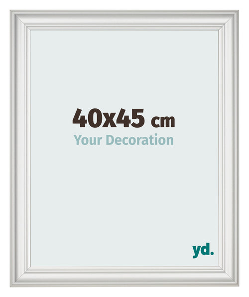 Photo Frame 40x45cm White Swept MDF Lazio Front Size | Yourdecoration.co.uk