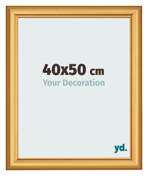 Photo Frame 40x50cm Gold Matte MDF Lazio Front Size | Yourdecoration.co.uk